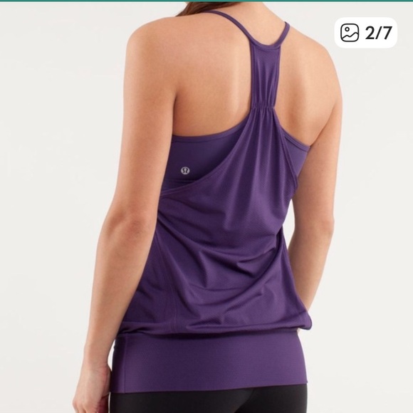 lululemon No Limits Tank Purple/Purple - Picture 2 of 4